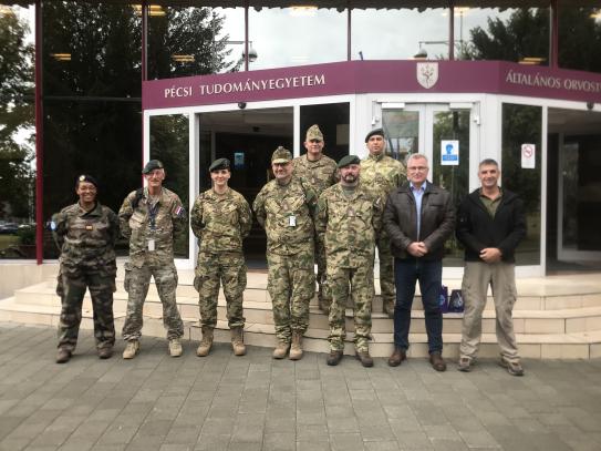 MILMED COE Training Branch visit to the Department of Operational Medicine of Pécs University